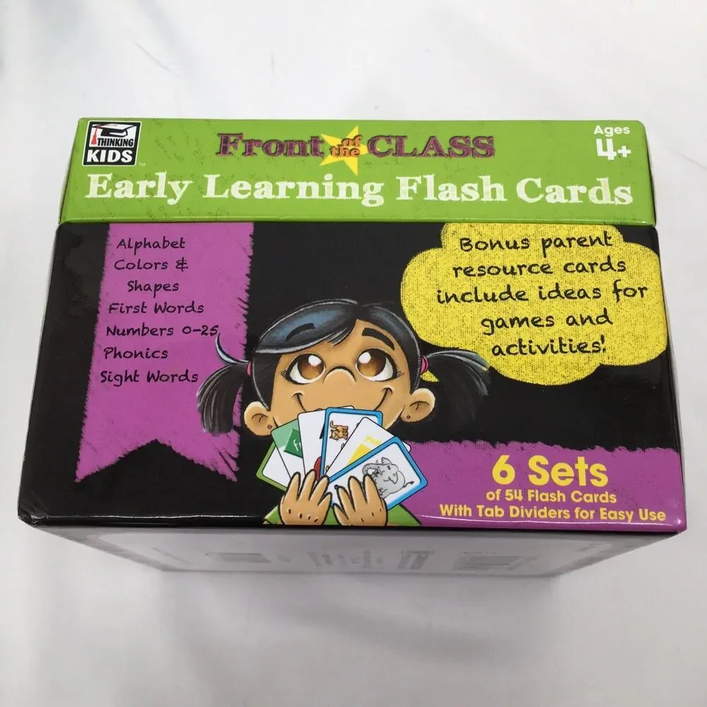 Front of The Class Early Learning Flash Cards 324 Cards 6 Sets Pre-owned